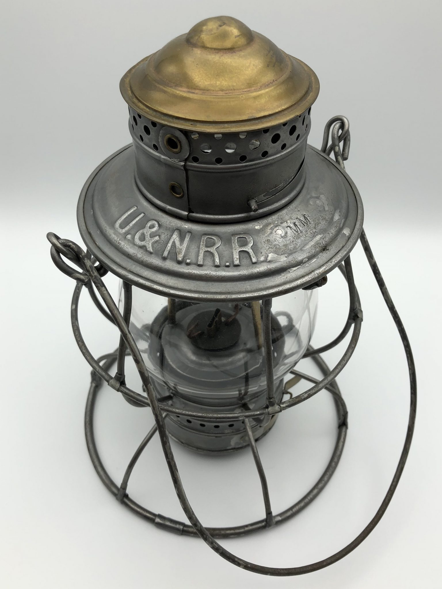 u&nrr railroad lantern-utah and northern railroad-utah railroad antique-railroadiana