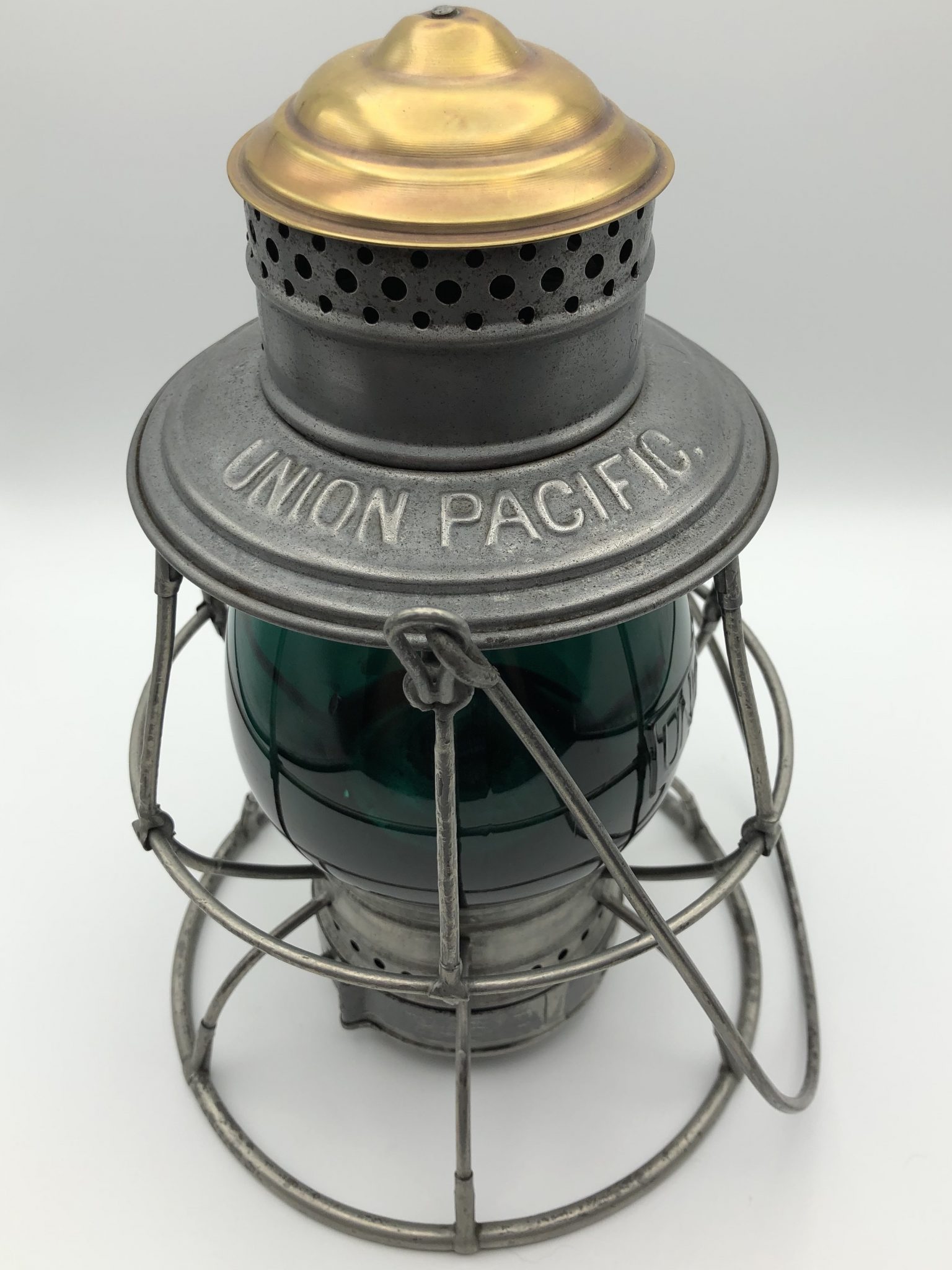 Union Pacific Brasstop Railroad Lantern