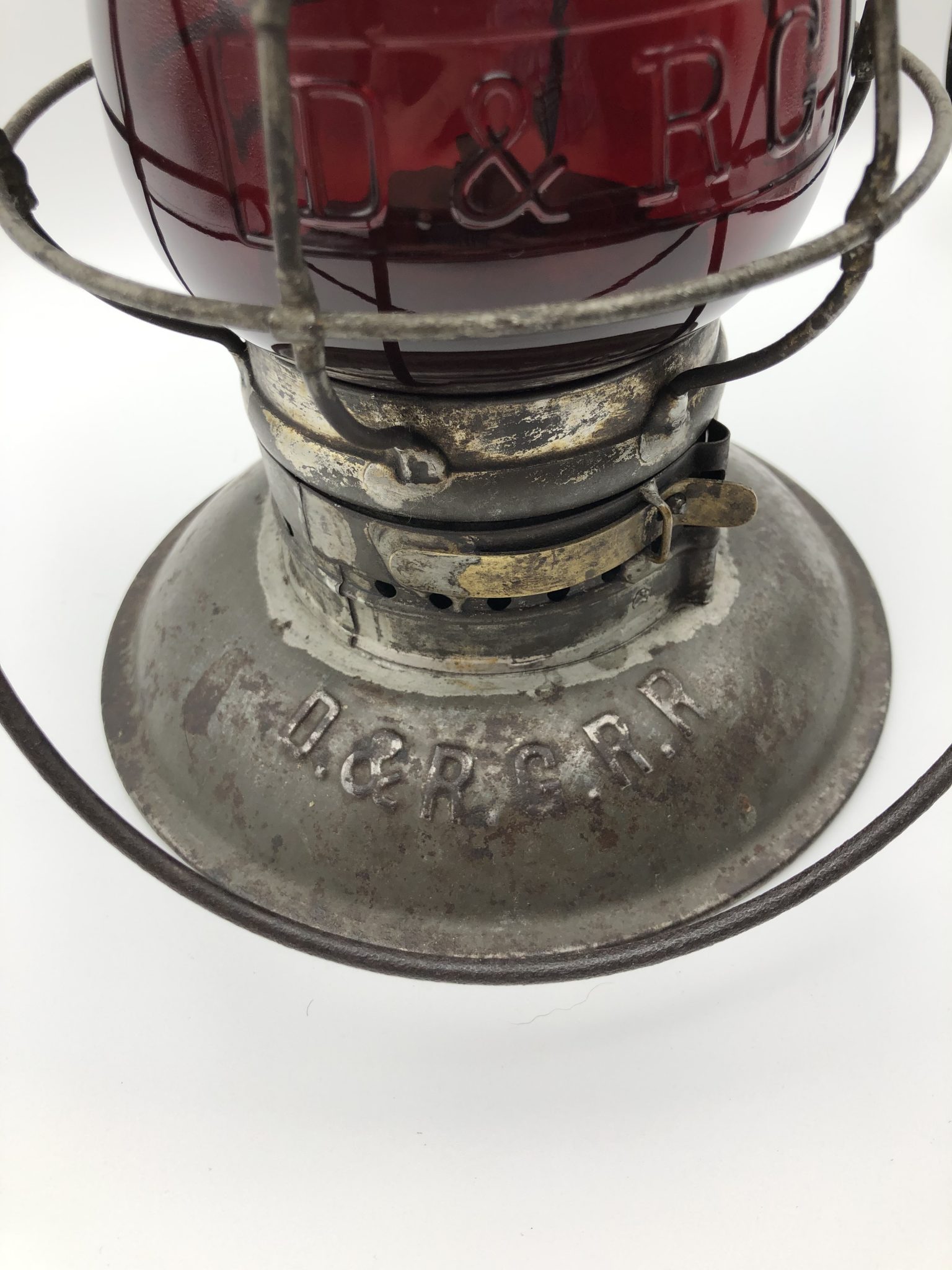 D&RGRR Brasstop Railroad Lantern