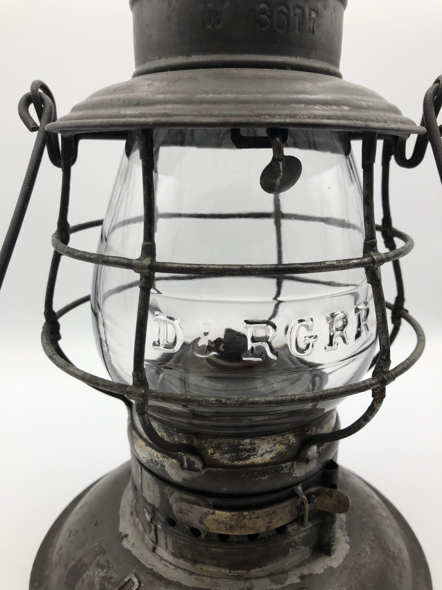 D&RGRR Brasstop Railroad Lantern