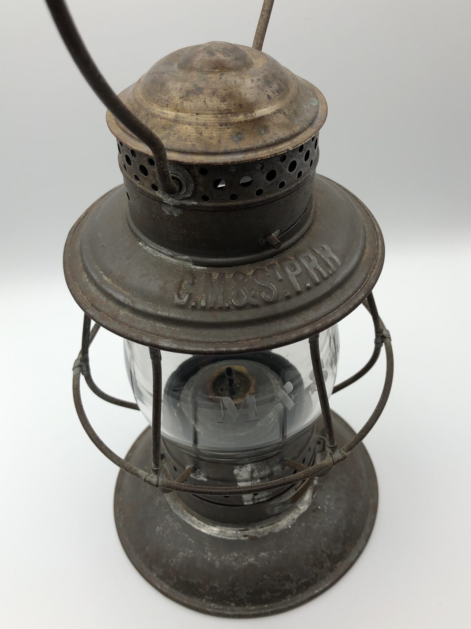 CM&STPRR Railroad Lantern