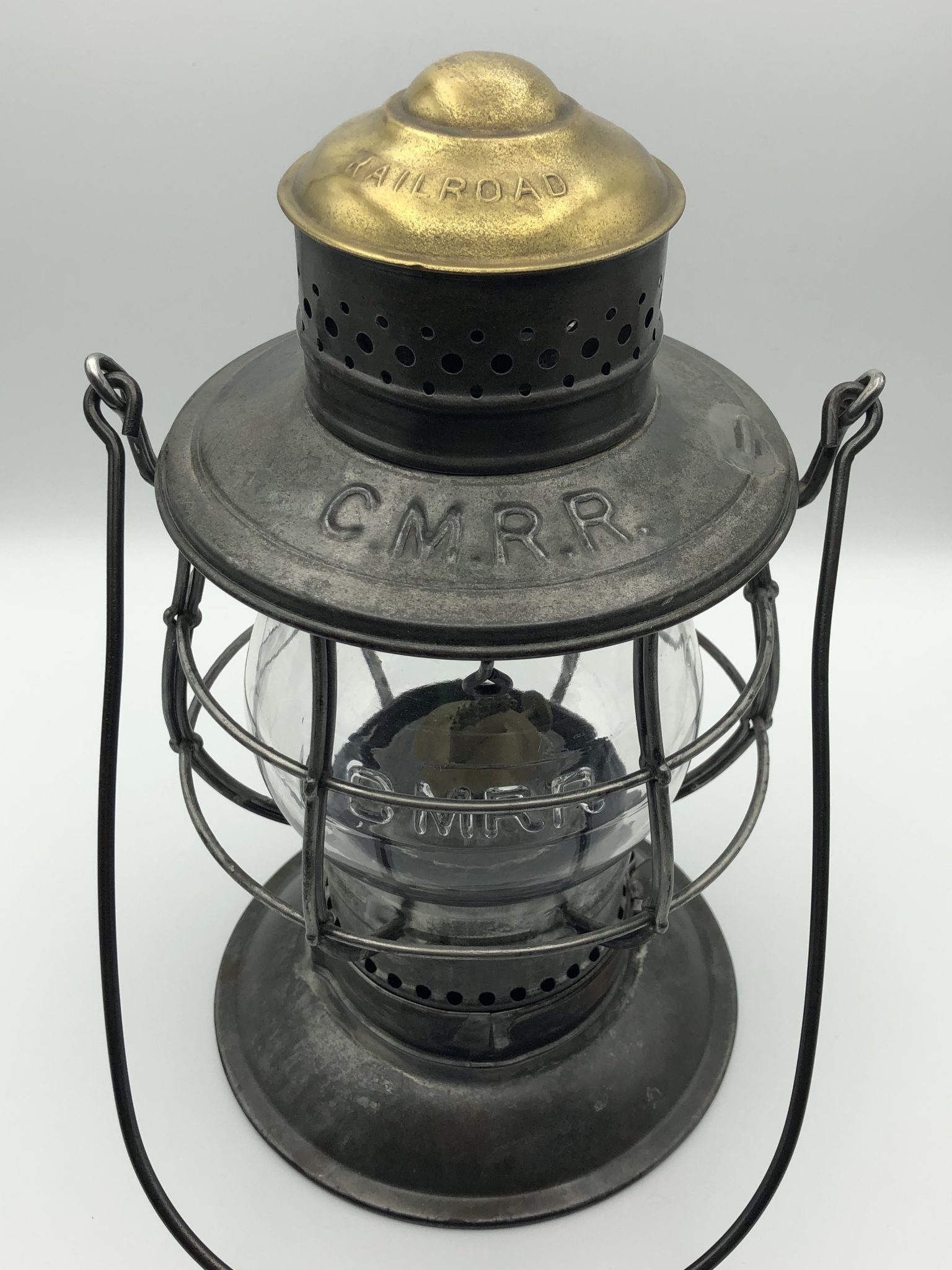 CMRR Brasstop Railroad Lantern