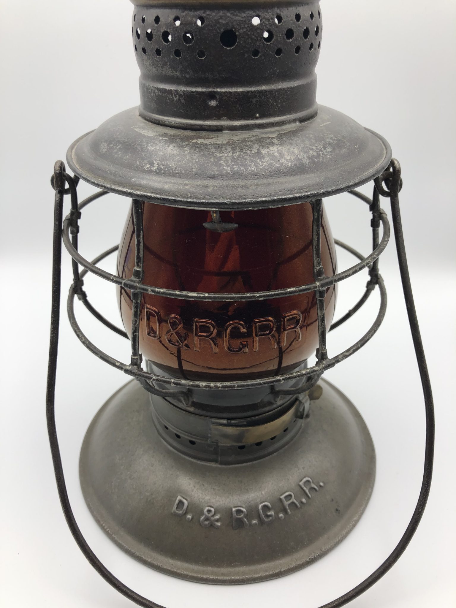 D&RGRR Brasstop Railroad Lantern