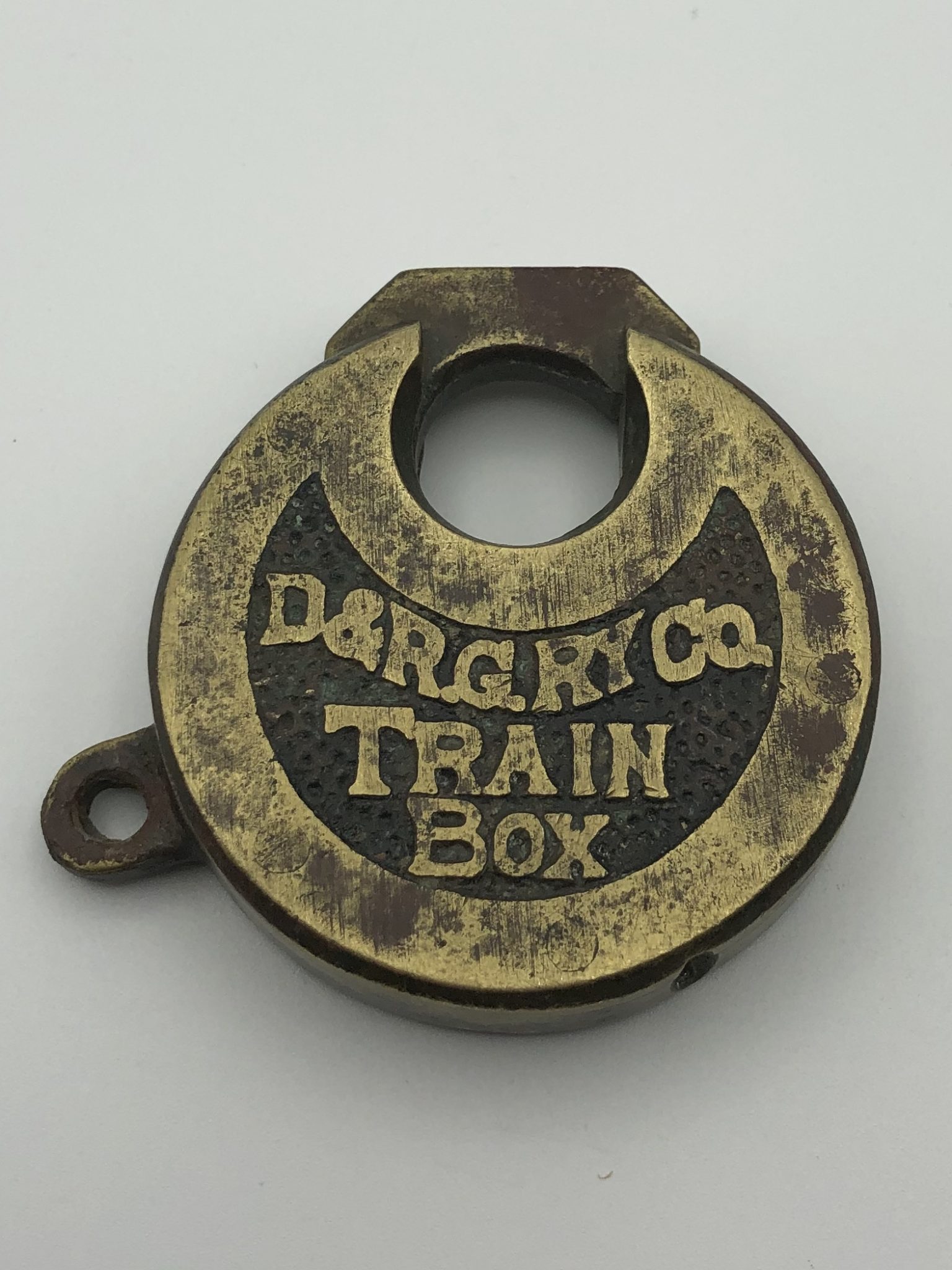 D&RGRY Railroad Train Box Lock