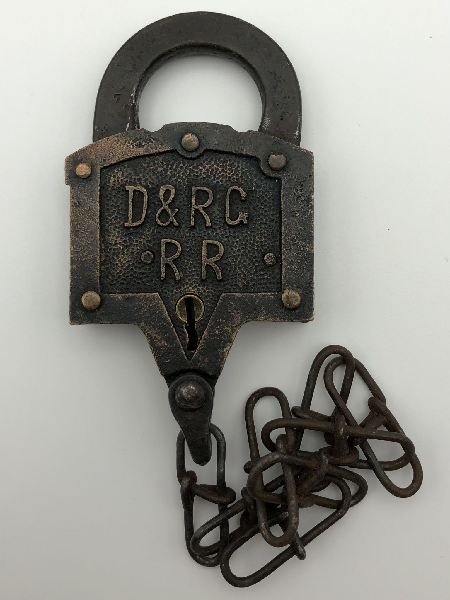 d&rgrr keen kutter railroad lock-railroad antique-railroad antiques for sale