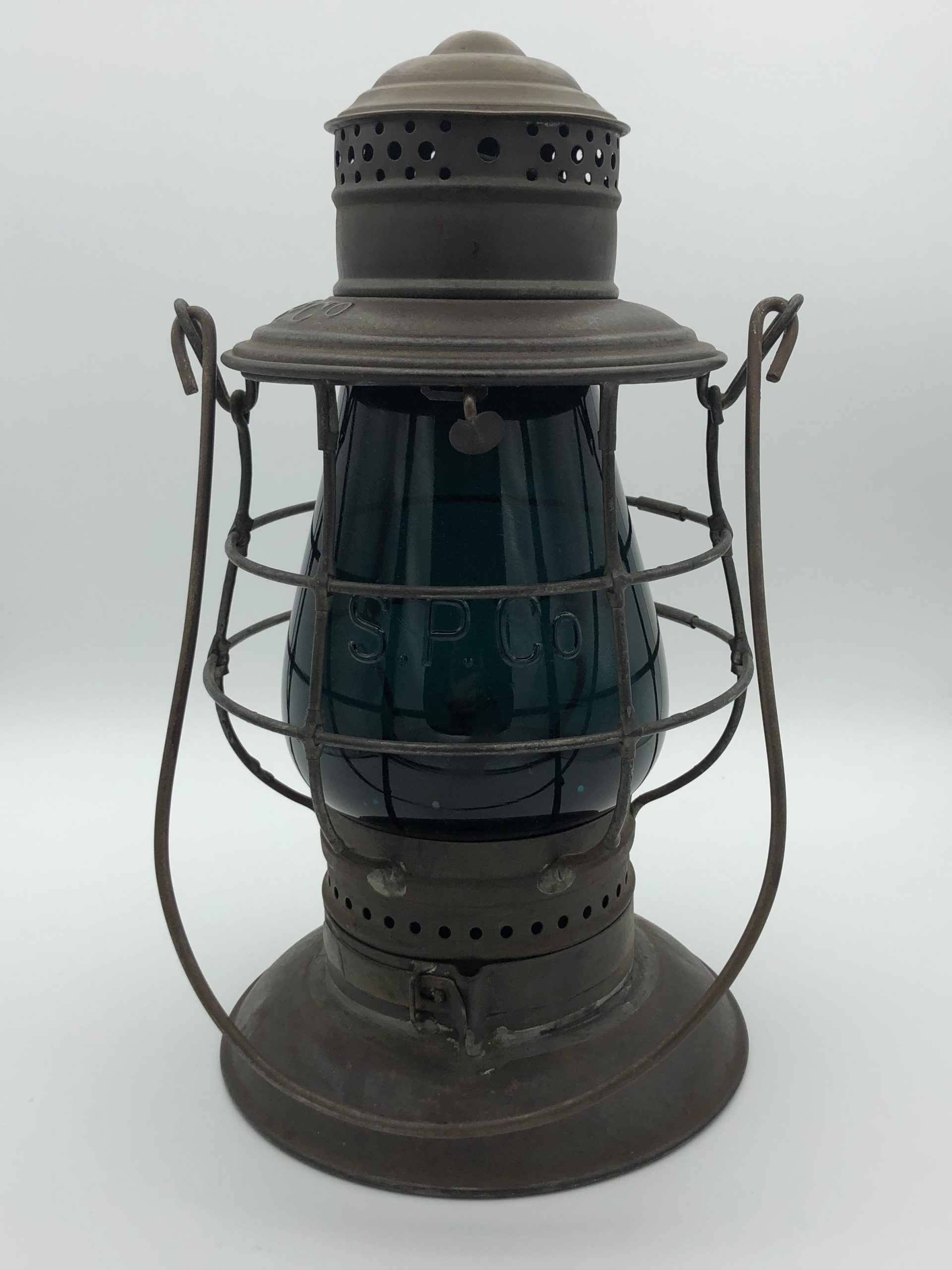 CCC & StL Adams & Westlake #39 Double Guard Wire Railroad Lantern PAT'D  1895
