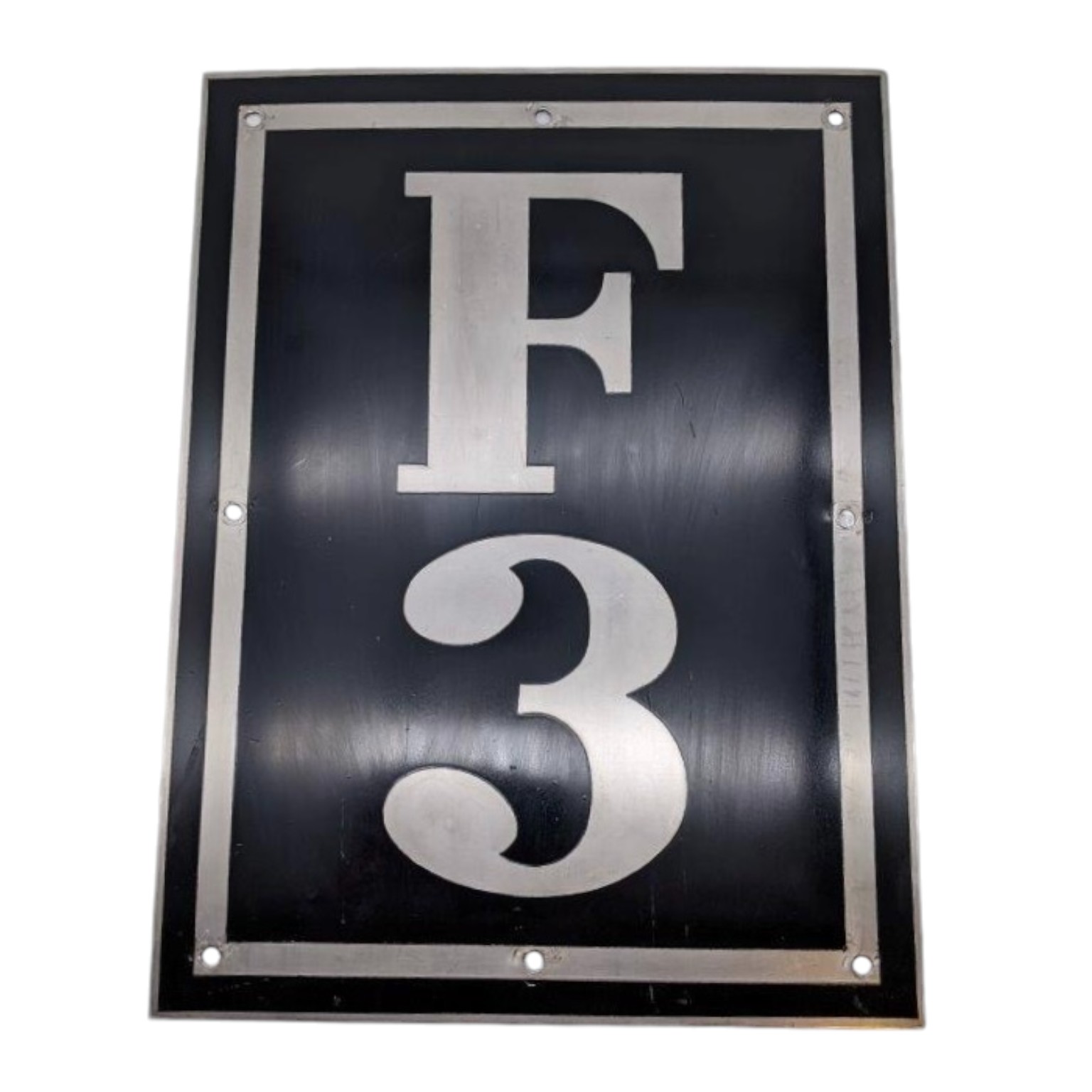 emd locomotive f3 badge plate-railroad antique-railroadiana-locmotive-electro motive division