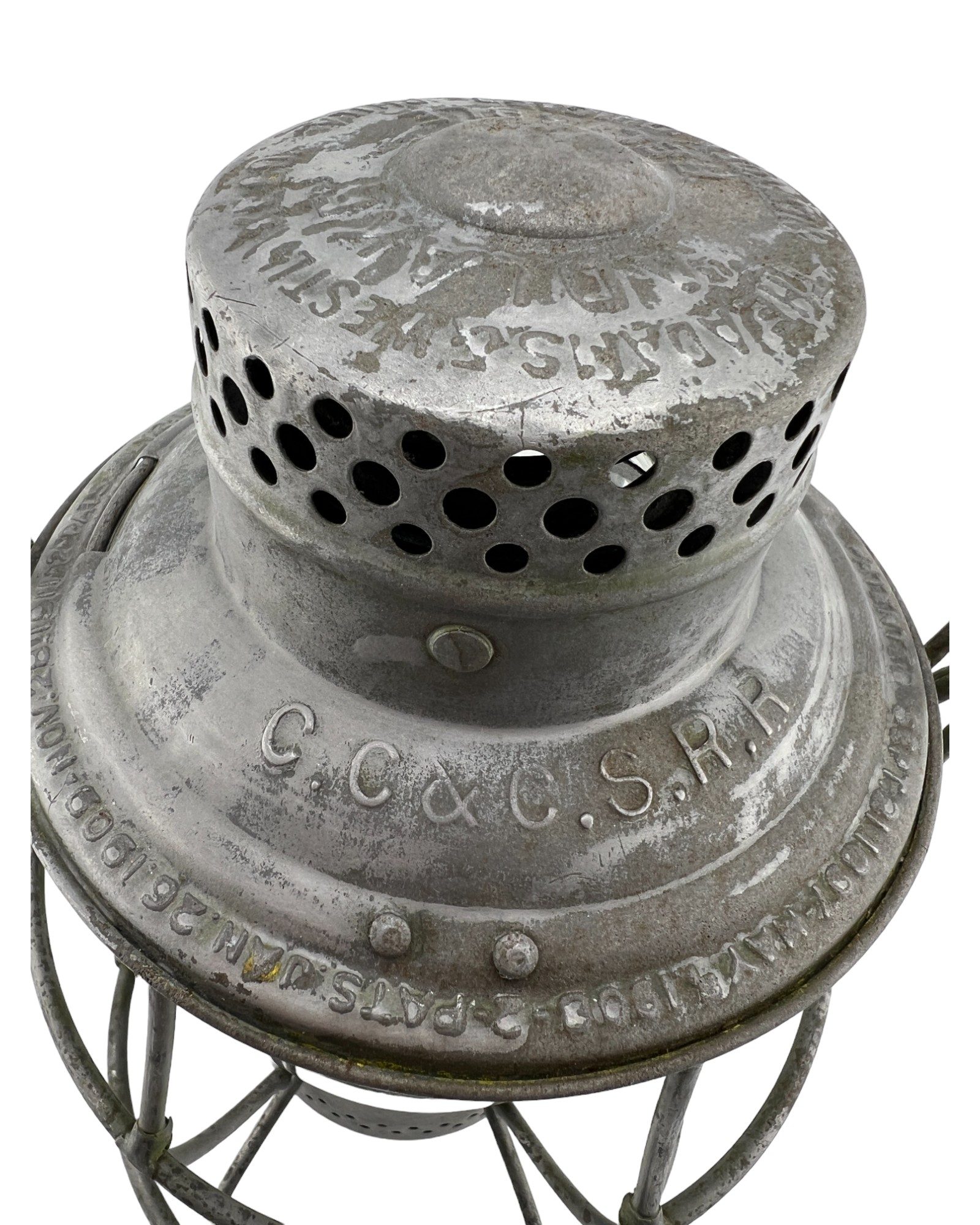 CC&CSRR-cripple creek and colorado springs railroad lantern-railroad antique-railroadiana