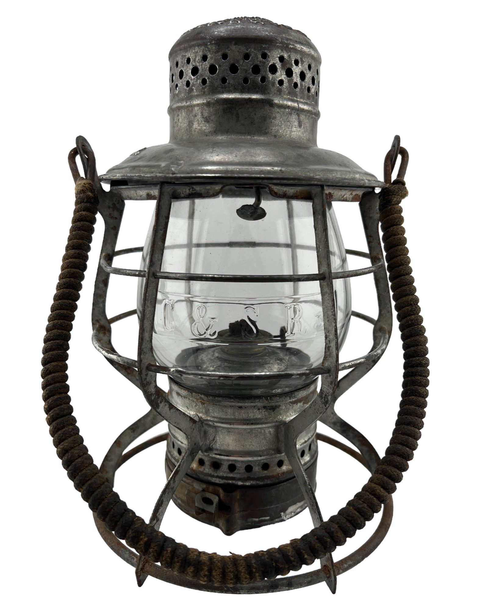 C&SRR-C&SRY-colorado and southern railroad-colorado and southern railway-railroad lantern-railroad antique-railroadiana