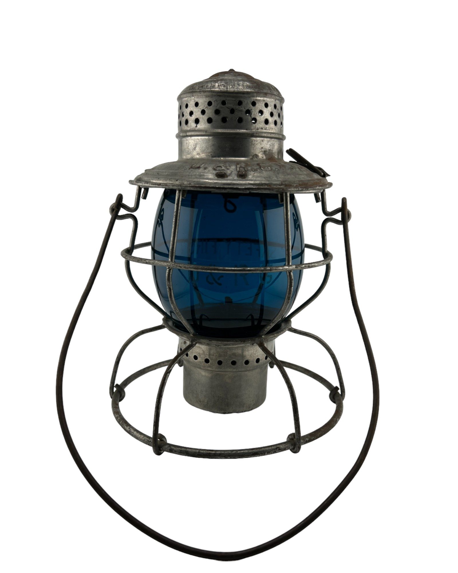 D&RGRR railroad lantern-green globe-handlan railroad lantern-railroadiana-railroad antique